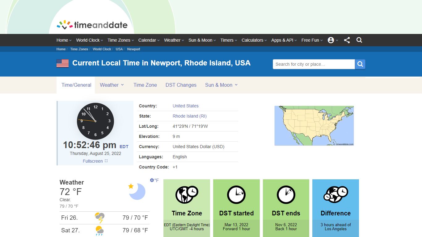 Current Local Time in Newport, Rhode Island, USA - Time and Date